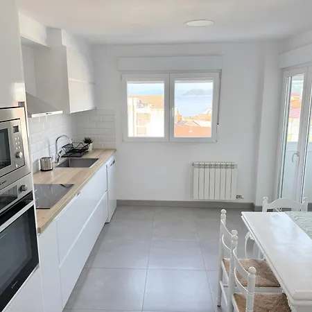 O Fogar Da Chiquilla - Piso Premium - 8 Pax- Vistas Al Mar Y Parking Daire Bueu